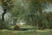 Längd: 50 cm, Höjd: 40 cm, Material: Olja på duk, Ursprung: Frankrike, År: 1860-talet, Konsttryck av L'Allée verte - Jean-Baptiste-Camille Corot — vy av konstverket