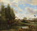 Laveuses au bord de l'eau - Jean-Baptiste-Camille Corot — vy av konstverket
