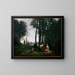 Le Concert champêtre - Jean-Baptiste-Camille Corot — inramlat konstverk på väggen