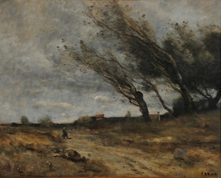 Le Coup de vent - Jean-Baptiste-Camille Corot — vy av konstverket