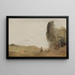 Morgon vid vattnet - Jean-Baptiste-Camille Corot — inramlat konstverk på väggen