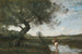 Le Ruisseau au Cheval Blanc - Jean-Baptiste-Camille Corot — vy av konstverket