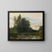 Le Torrent pierreux - Jean-Baptiste-Camille Corot — inramlat konstverk på väggen