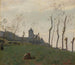 Le Tréport, en hamn och en kyrka - Jean-Baptiste-Camille Corot — vy av konstverket