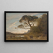 Le grand pin parasol Souvenir d'Italie - Jean-Baptiste-Camille Corot — inramlat konstverk på väggen
