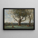 Le gros arbre, environs de Gournay - Jean-Baptiste-Camille Corot — inramlat konstverk på väggen