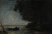 Le lac, nattseffekt - Jean-Baptiste-Camille Corot — vy av konstverket