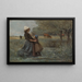 de två systrarna på prärien - Jean-Baptiste-Camille Corot — inramlat konstverk på väggen