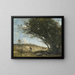 Les Gaulois - Jean-Baptiste-Camille Corot — inramlat konstverk på väggen
