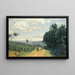 Les hauteurs de Sèvres Le chemin Troyon - Jean-Baptiste-Camille Corot — inramlat konstverk på väggen