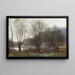 Les Étangs de Ville-d'Avray - Jean-Baptiste-Camille Corot — inramlat konstverk på väggen