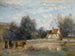 Luzancy, små bondgårdar vid vattnet - Jean-Baptiste-Camille Corot — vy av konstverket