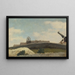 Montmartre, vägg och kvarn - Jean-Baptiste-Camille Corot — inramlat konstverk på väggen