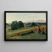 Mornex, Haute-Savoie, i bakgrunden Mont Blanc - Jean-Baptiste-Camille Corot — inramlat konstverk på väggen
