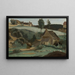 Morvan, Petit Moulin - Jean-Baptiste-Camille Corot — inramlat konstverk på väggen