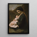 Mor och barn - Jean-Baptiste-Camille Corot — inramlat konstverk på väggen