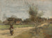 landsbygd på en väg med utsikt över en by - Jean-Baptiste-Camille Corot — vy av konstverket