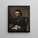 Porträtt av ung kvinna - Jean-Baptiste-Camille Corot — inramlat konstverk på väggen