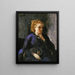 Portrait av en kvinna - Jean-Baptiste-Camille Corot — inramlat konstverk på väggen