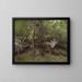 klippor i Fontainebleau-skogen - Jean-Baptiste-Camille Corot — inramlat konstverk på väggen