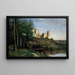 Ruinerna av Château de Pierrefonds - Jean-Baptiste-Camille Corot — inramlat konstverk på väggen