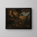 Saint Jérôme - Jean-Baptiste-Camille Corot — inramlat konstverk på väggen