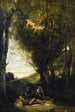 Saint Sébastien räddad av de heliga kvinnorna - Jean-Baptiste-Camille Corot — vy av konstverket