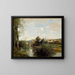 Seine och gamla bron i Limay - Jean-Baptiste-Camille Corot — inramlat konstverk på väggen