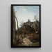 Semur le chemin de l'église - Jean-Baptiste-Camille Corot — inramlat konstverk på väggen