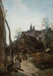 Semur le chemin de l'église - Jean-Baptiste-Camille Corot — vy av konstverket