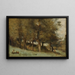 Skogsbryn - Jean-Baptiste-Camille Corot — inramlat konstverk på väggen