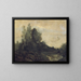 Souvenir d'Ariccia - Jean-Baptiste-Camille Corot — inramlat konstverk på väggen