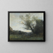 Souvenir d'Italie. La cueillette - Jean-Baptiste-Camille Corot — inramlat konstverk på väggen