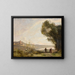 Souvenir des rives méditerranéennes - Jean-Baptiste-Camille Corot — inramlat konstverk på väggen