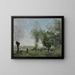 Souvenir de Coubron - Jean-Baptiste-Camille Corot — inramlat konstverk på väggen