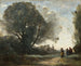 Souvenir de Terracina - Jean-Baptiste-Camille Corot — vy av konstverket