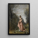 Le Printemps de la vie - Jean-Baptiste-Camille Corot — inramlat konstverk på väggen