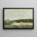Le Bain - Jean-Baptiste-Camille Corot — inramlat konstverk på väggen
