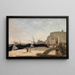 La plage d'Étretat - Jean-Baptiste-Camille Corot — inramlat konstverk på väggen