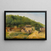 Les maisons Cabassud à Ville-d'Avray - Jean-Baptiste-Camille Corot — inramlat konstverk på väggen