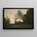 La Danse des nymphes - Jean-Baptiste-Camille Corot — inramlat konstverk på väggen