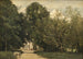 Målning L'entrée de la villa de M. Dubuisson à Brunoy - Jean-Baptiste-Camille Corot — vy av konstverket