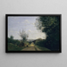 Les Environs de Paris - Jean-Baptiste-Camille Corot — inramlat konstverk på väggen