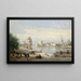 Le Port de La Rochelle - Jean-Baptiste-Camille Corot — inramlat konstverk på väggen