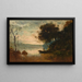 Le Souvenir de Riva - Jean-Baptiste-Camille Corot — inramlat konstverk på väggen