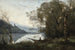 Le Batelier Amarré Souvenir d'un Lac Italien - Jean-Baptiste-Camille Corot — vy av konstverket