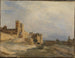 Le palais des Papes à Avignon - Jean-Baptiste-Camille Corot — vy av konstverket