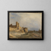 Le palais des Papes à Avignon - Jean-Baptiste-Camille Corot — inramlat konstverk på väggen