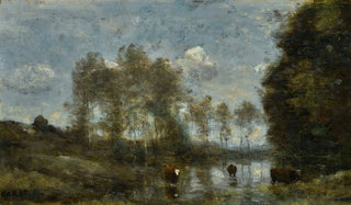 JeanBaptisteCamille Corot - Trois Vaches Dans Un Marais.webp