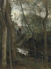 En bäck under skog - Jean-Baptiste-Camille Corot — vy av konstverket